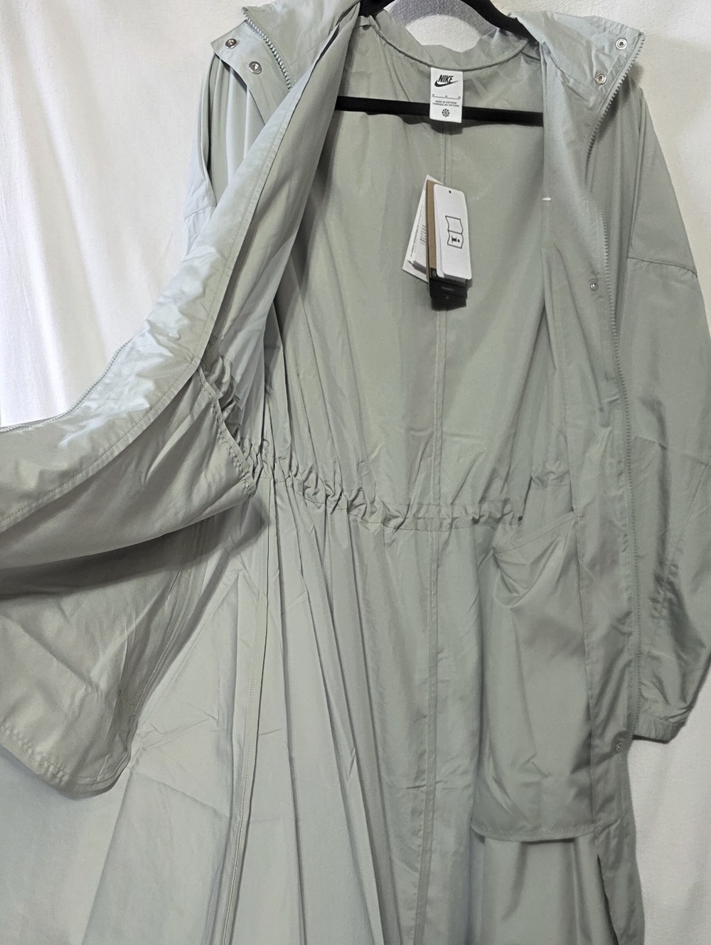 Nike Essential Womens Trench Coat Size Medium NWT - Picture 6 of 13